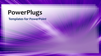 PowerPoint Template - Network video template of purples lines coming to a point, with light flowing through.